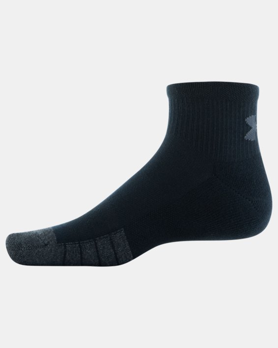 Unisex UA Performance Tech 6-Pack Quarter Socks, Gray, pdpMainDesktop image number 4